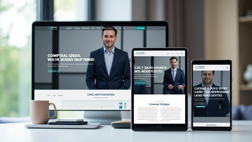 Sito studio legale con tipografia fluida