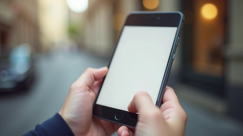 Smartphone in modalità portrait mostrando un layout mobile-first ben strutturato